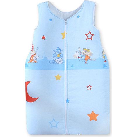 Gigoteuse en coton pour enfant M (6-12 mois), indice TOG 2,5, toutes saisons, fermeture éclair, bleue (1/3)