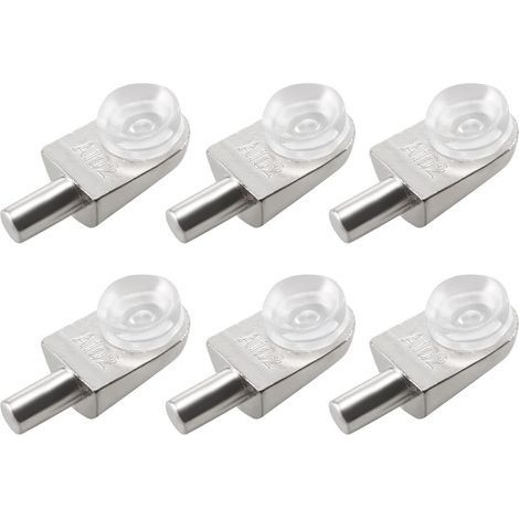 20pcs Taquets étagère mural support d'étagère en verre en alliage de zinc ventouse (1/5)