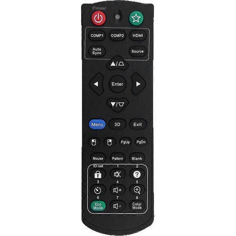 Télécommande de remplacement RCP01051 pour projecteur Viewsonic PJD5250, PJD5151, PJD5153, PJD5150, PJD5155, PJD5253 et PJD5255 (1/5)