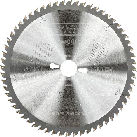DEWALT DT4351-QZ EXTREME mitre saw blade 250mm x 30mm x 60T