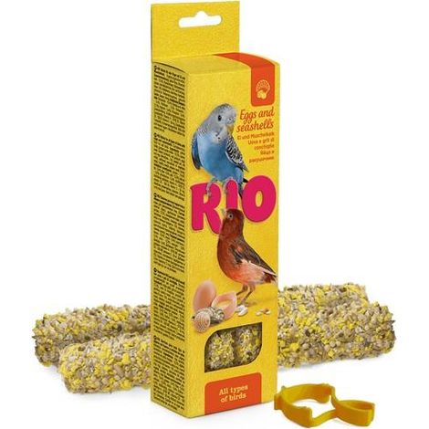 Rio Sticks for All Birds with Eggs and Seashells, 2x40g Pack - PK 8 - 267675