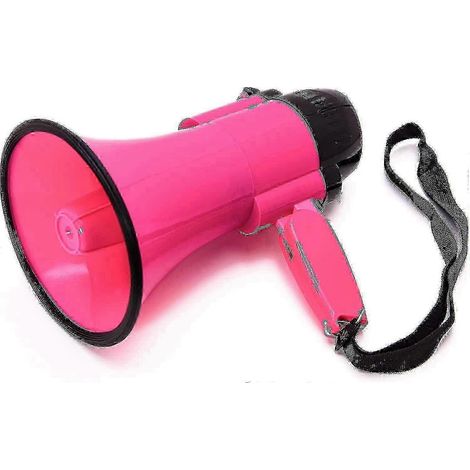 Mégaphone portable 30 W avec lecteur de musique intégré, volume réglable, compatible avec les présentations et les discours (1/5)