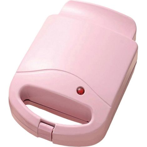 Portable électrique sandwich machine maison multifonction machine antiadhésif petit déjeuner machine rose UE prise (1/5)