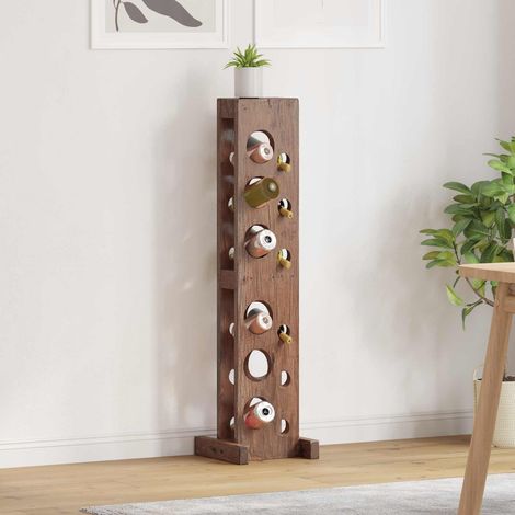 Regal Braun 20 x 25 x 100 cm Massives Mahagoni Holz (1/5)