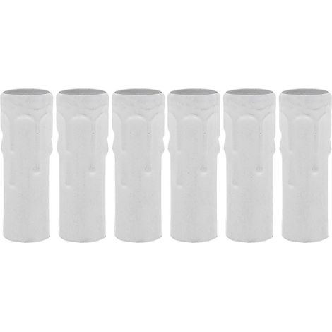 Lot de 6 manchons pour bougies de lustre E14, cache-douille pour candélabre (1/2)