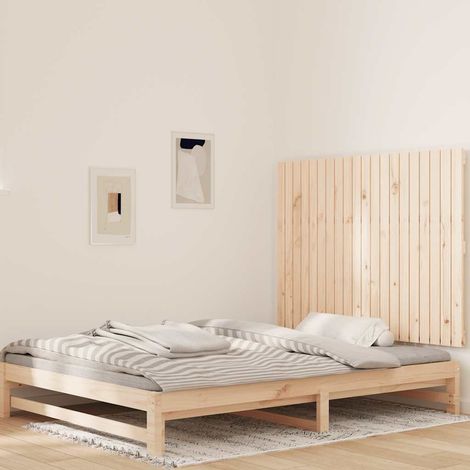 Wand-Kopfteil 127,5x3x90 cm Massivholz Kiefer