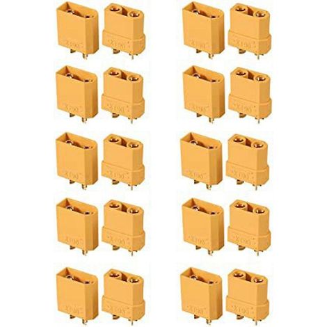 10 paires de connecteurs de batterie Xt90 Xt90h ensemble fiche banane pour batterie Lipo (1/4)