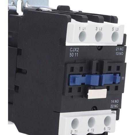 Contacteur CJX2-5011 50 A CA, 1 contact auxiliaire NO, 1 contact auxiliaire NF, 110 V (1/5)