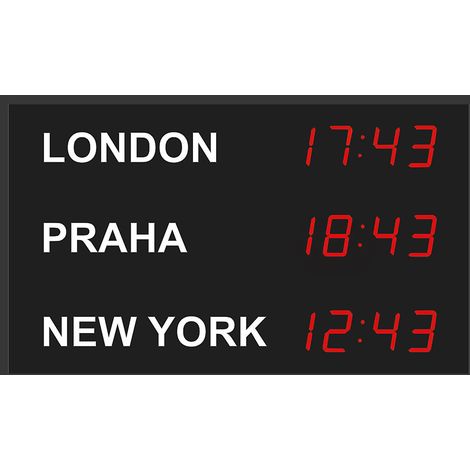 FRANKEL kaiserkraft, Horloge internationale à diodes LED, 3 (1/5)