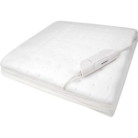 Surmatelas Chauffant Électrique 150x80cm avec Arrêt Automatique Couverture thermique Chauffe-matelas réglable à 3 Niveaux de Températures (1/4)