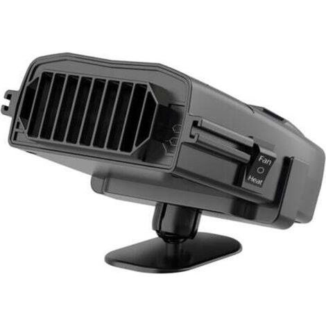Ventilatore portatile per auto da 12 V con funzione di riscaldamento e raffreddamento, sbrinatore e antiappannamento del parabrezza 2 in 1 con spina per accendisigari.