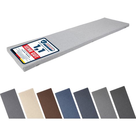 Garronda Coussin Extérieur Imperméable 150x40 cm Gris clair-8 GD-0220