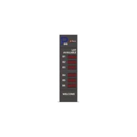 IPMPGI-251AB - Panel LED para estacionamiento exterior de 5 capas y 4 dígitos