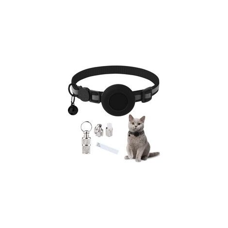 Compatible avec collier chat Airtag, collier chat avec sonnerie chat Airtag support anneau de sécurité Airtag étanche, collier chat anti-étouffement, collier chat personnalisé. (1/5)