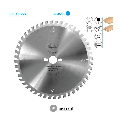 Leman - Lame Carbure de Chantier 210x30x32z Alternee (1/2)