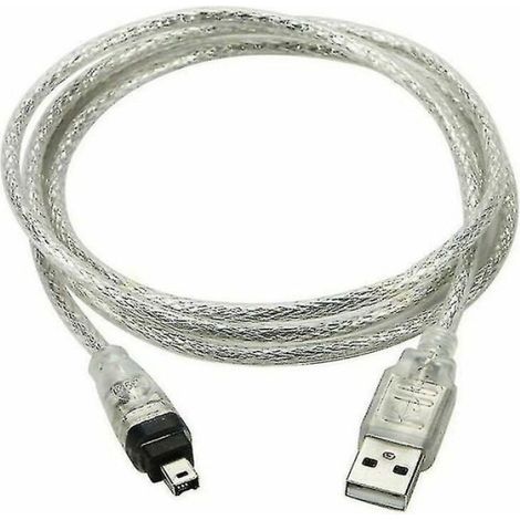 Câble adaptateur USB mâle vers Firewire IEEE 1394 4 broches, câble Ilink 1394 pour Sony (1/2)