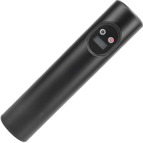 Multifunktionale, wiederaufladbare, tragbare, kabellose Luftpumpe mit Digitalanzeige und integriertem Licht (schwarz) (1/5)