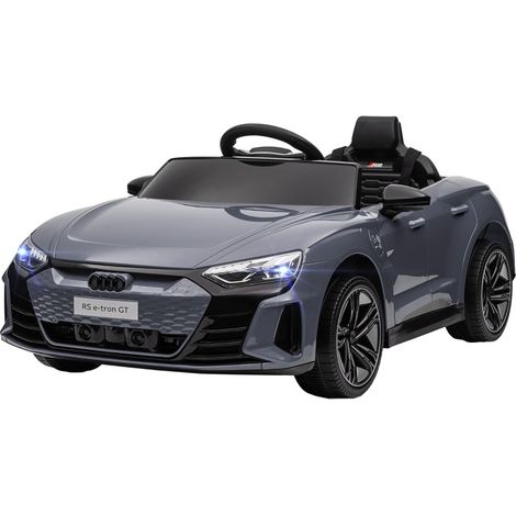 Auto elettrica per bambini 12V Audi RS e-tron GT grigia con telecomando 2,4 GHz e 2 motori (1/5)