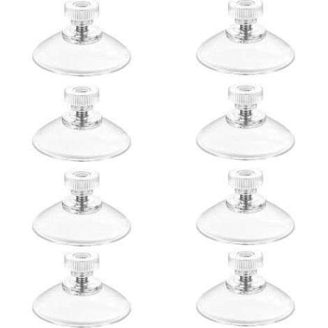 KZQ Ventouse, 8 x Ventouse Ø 50 mm con fileteado M4x10mm transparente (1/4)