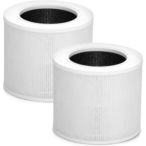 Lot de 2 Core Mini Filtres HEPA de Rechange Compatibles avec Purificateur d'Air LEVOIT Core Mini, Core Mini RF, 3 en 1 H13 HEPA, Numéro de Pièce Core Mini-RF (1/5)