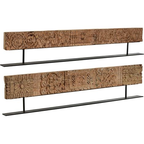 Escultura Madera Tallada 120X6X25 Pieza Unica (1/4)