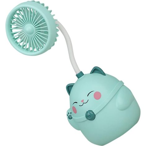 Porte-crayons Ventilateur Chat Mini Ventilateur USB Ventilateurs de sport Petit ventilateur de bureau personnel USB en plastique Le Chat Petit ventilateur électrique de bureau (1/5)
