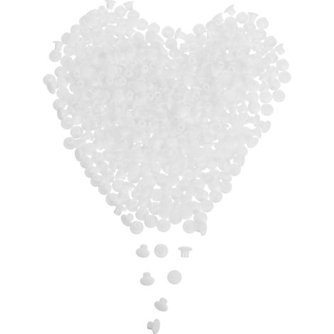 Bouchons en plastique pour trous ronds de 5 mm, lot 500 (1/5)