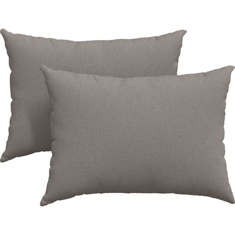 Maison Exclusive - Cojines de sofá 2 pcs Taupé 70 x 50 cm tela