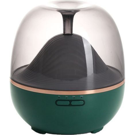 Máquina de aromaterapia ultrasónica, máquina automática de fragancias para el hogar, lámpara de color inteligente, difusor de fragancias temporizado y humidificador de control remoto/verde (1/4)