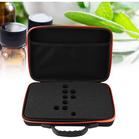 Transportkoffer für ätherische Öle, Hartschalenkoffer, 60 Fläschchen, geeignet für Fläschchen 5 ml, 15 ml (Orange) (1/5)