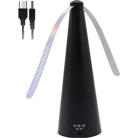 Ventilateur Anti-mouche - Ventilateur Électrique de Table avec Effet Lumineux Répulsif - Pour Usage Intérieur et Extérieur - 1 Pièce (1/5)