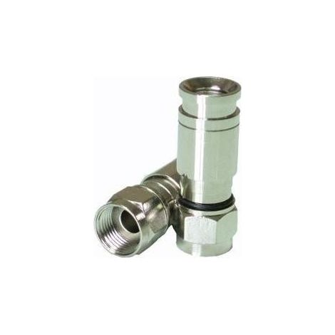 2 Fiches F pro coaxial CONNECTEUR F compressé…