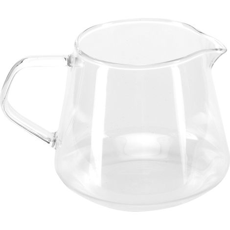 Hochtemperatur-Borosilikatglas, durchsichtiger Kaffeebecher zum Teilen, hitzebeständig für Tee und andere Getränke (400 ml) (1/5)