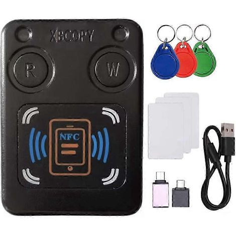 Lecteur/copieur de cartes à puce NFC/RFID + 3 porte-clés/cartes UID CI 13,56 Mo ID 125K 250K 375K RFID Tok JG (1/5)