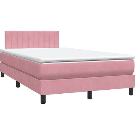 Maison Exclusive - Boxspringbett mit Matratze Rosa 120x220 cm Sam