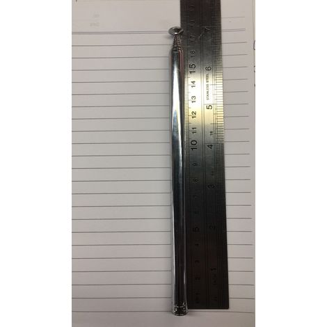 Telescopic antenna, 10160-10 sections, internal thread M4, 1.75mm when closed, 1.4m when extended.