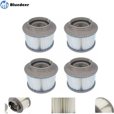 MSPA FD2089 de Rechange de Filtre pour Tous Les modèles Whirlpool Spas Swimming Piscine,Cartouches filtrantes avec Filet pour MSpa Les spas Bubble Spa (4 pièces) (1/5)