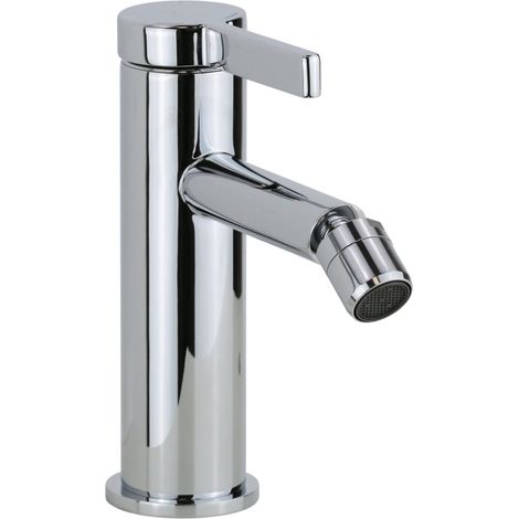 Mitigeur de bidet monocommande chromé avec aérateur pivotant et bonde clic-clac Pollini Lumea LT700055121  Chromé (1/5)