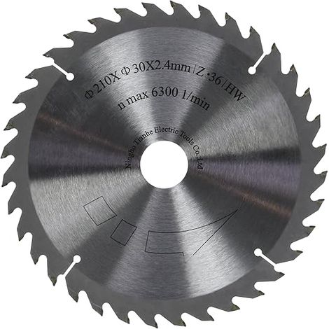 Scheppach Scie 7901800601 Accessoires/Scie plongeante/, compatible avec PL75 Lame de scie pour bois massif, stratifié et le plastique, diamètre 210 x 30 mm/36 Z