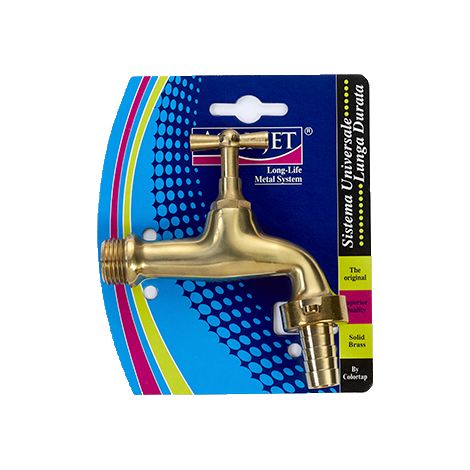 Rubinetto da Giardino Ottone con Innesto Tradizionale 3/4" COLORTAP