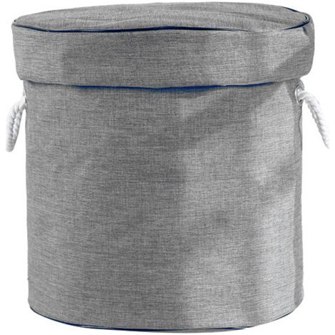 Tapis de jeu avec organisateur, sac de rangement pour jouets, base de rangement pour jouets de bébé, sac de rangement pliable, rangement pliable pour enfants, gris pour bébé (1/2)
