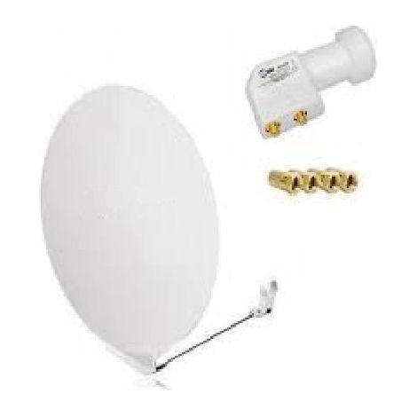 Parabole Satellite - HDME - SMC 80cm - Fibre Composite - LNB Twin - 4K
