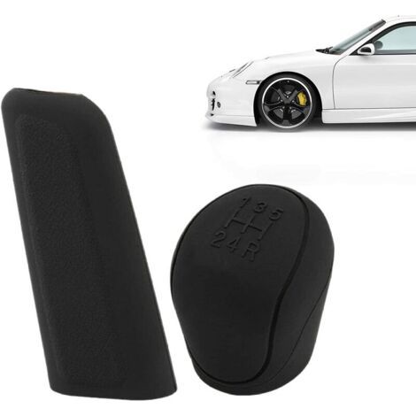 Couvre Levier Vitesse Silicone, Couverture Frein Main Automatique, Couverture Vitesse Voiture Silicone, Couvre Frein Main Silicone, Anti Dérapant, Résistante, pour Voiture Décoration, 2 Pièces