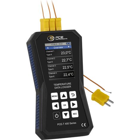 [NEUWERTIG] B-Ware PCE Instruments Temperatur-Datenlogger PCE-T 420 4-Kanal hohe Genauigkeit USB-C (1/2)
