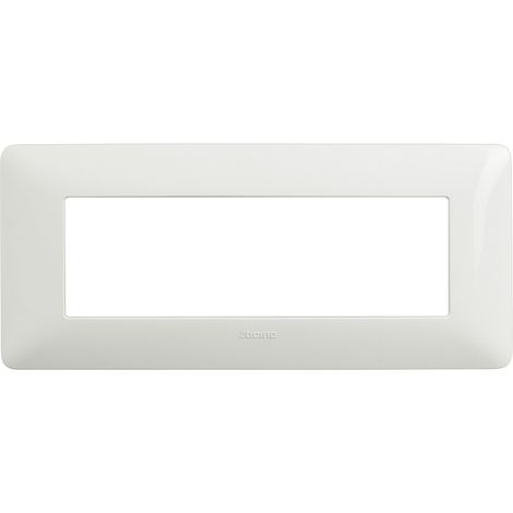 Placa de 6 módulos Am4806Bbn, color blanco, Matix