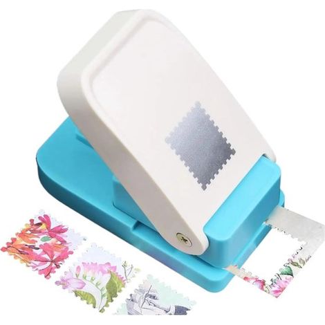 Perforatrice forme timbre pour papier, découpeuse carrée et rectangulaire pour scrapbooking, création de cartes et étiquettes