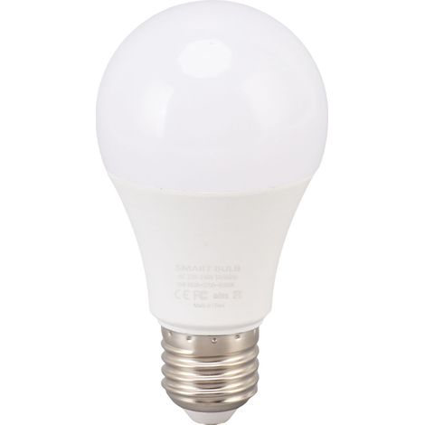 Ampoule connectée 9W E27 RGB CCT, compatible AC200-240V, commande vocale et Wi-Fi pour Tuya Smart (1/5)