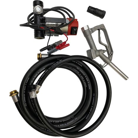 KIT POMPA TRAVASO GASOLIO 12V COMPLETA +ACCESSORI 40L/min BONEZZI