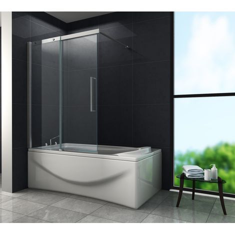 Schiebetür-Duschtrennwand DOZE 120 x 150 (Badewanne) (1/5)