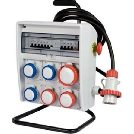 Fanton quadro elettrico distirbuziuone asc ulisse ip65 6 prese per cantireri 74397 (1/3)
